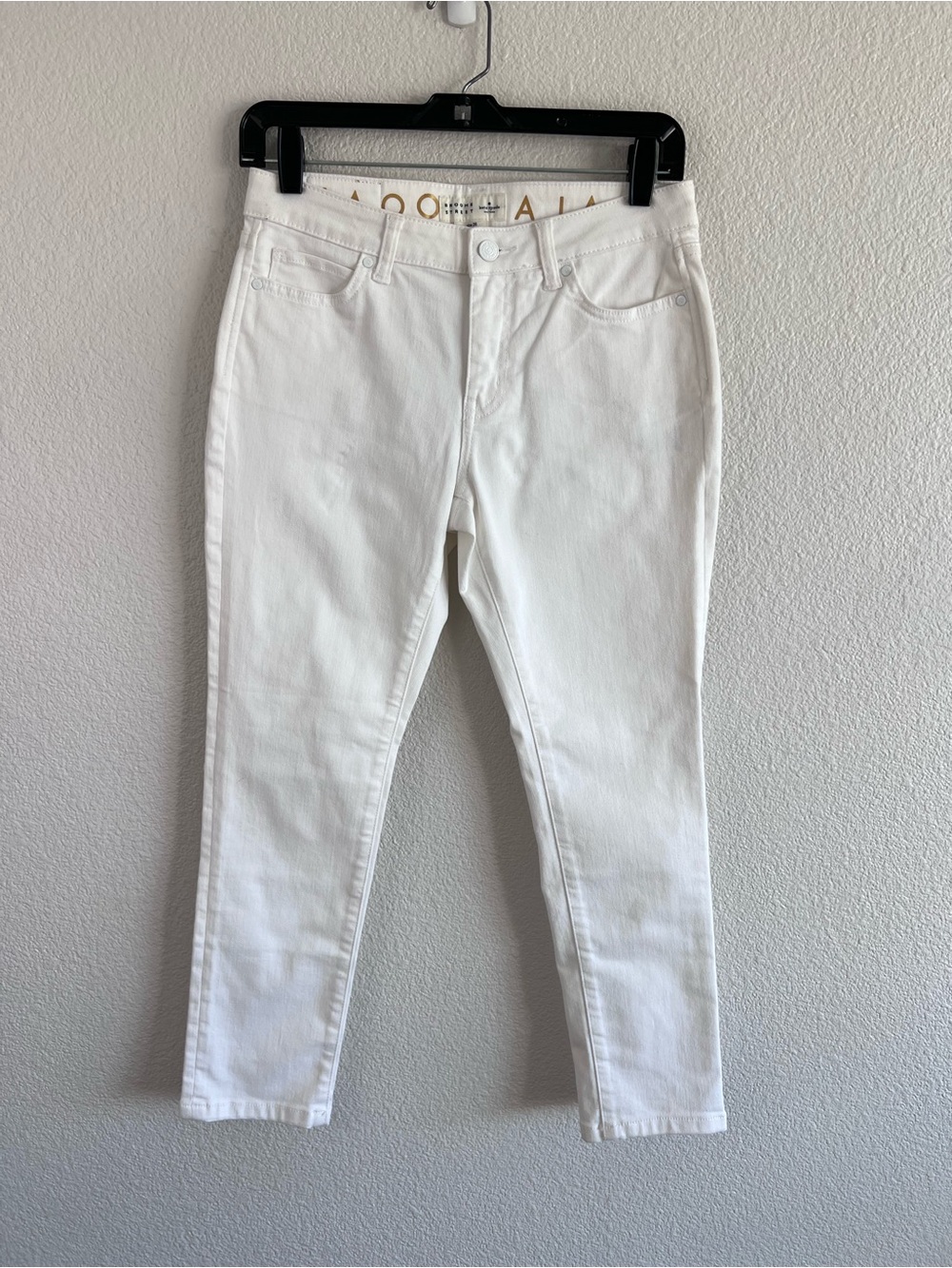 NWT Kate Spade Lean Denim Capri Broome Street Freshwhite Size 26